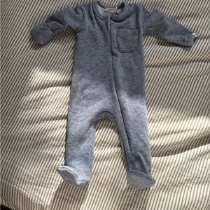 Oh baby! Boutique Denim print baby boy  fitted sleeper